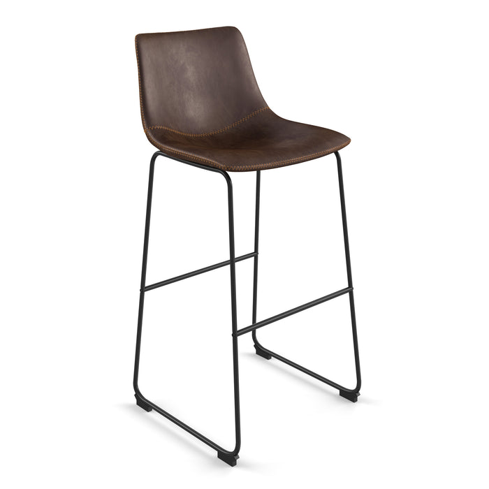 Petra Bar Stool with Black Frame - Set of 2