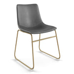 Petra Dining Chair with Gold Legs - Set of 2