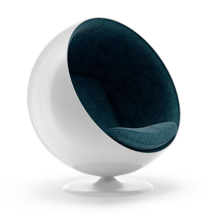 Luna White Gloss Lounge Chair